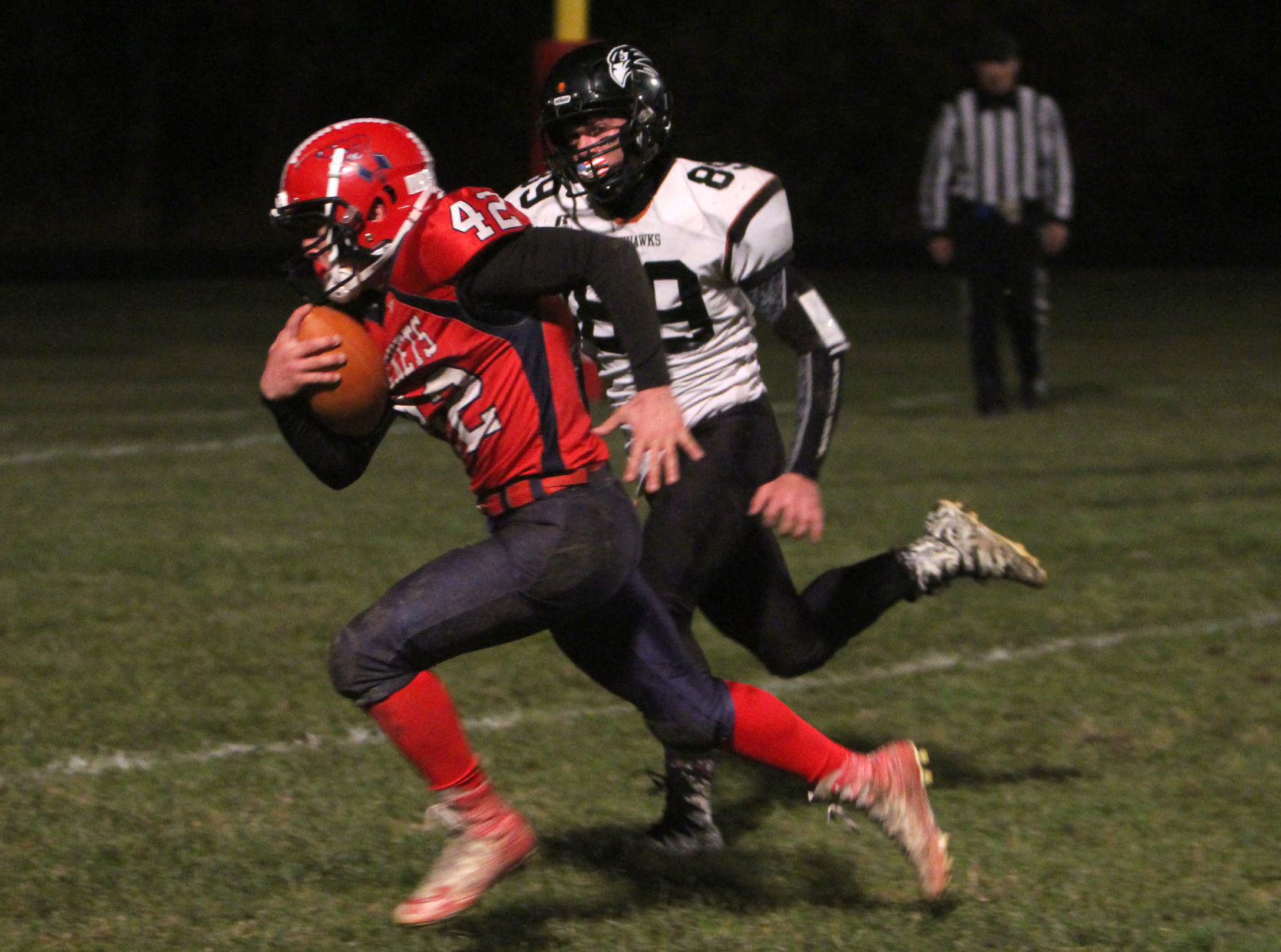 Bloomer football at Spencer/Columbus 10-26-18